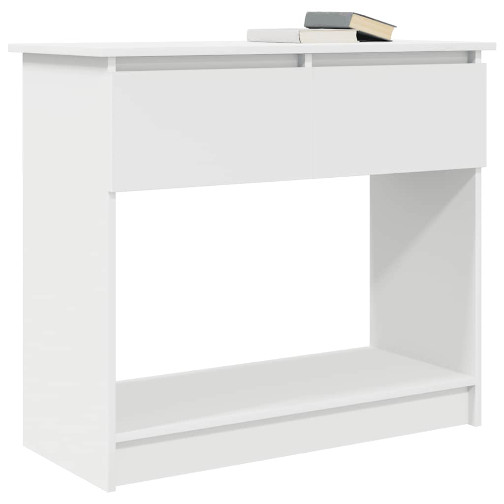 White Console Table with Drawers - 85.5x38.5x74.5 cm - Stylish Decor