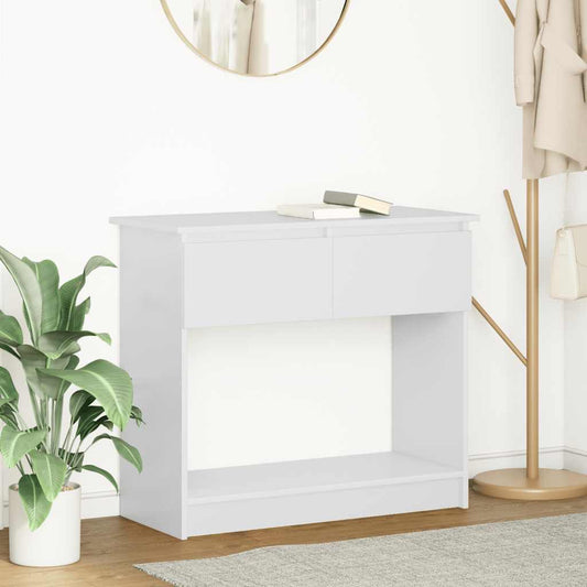 White Console Table with Drawers - 85.5x38.5x74.5 cm - Stylish Decor