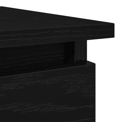 Sleek Black Console Table with Drawers, 85.5x38.5x74.5 cm