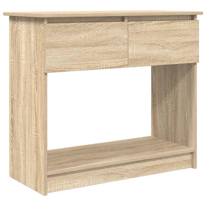 Sonoma Oak Console Table with Drawers - 85.5x38.5x74.5 cm
