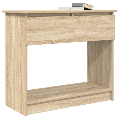 Sonoma Oak Console Table with Drawers - 85.5x38.5x74.5 cm