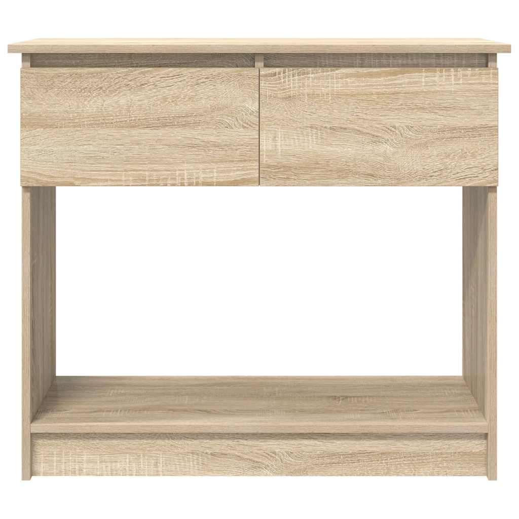 Sonoma Oak Console Table with Drawers - 85.5x38.5x74.5 cm