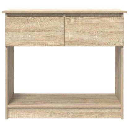 Sonoma Oak Console Table with Drawers - 85.5x38.5x74.5 cm