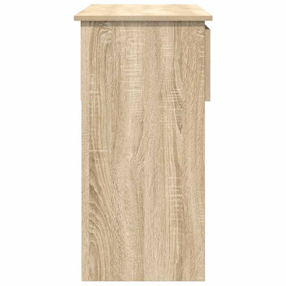 Sonoma Oak Console Table with Drawers - 85.5x38.5x74.5 cm