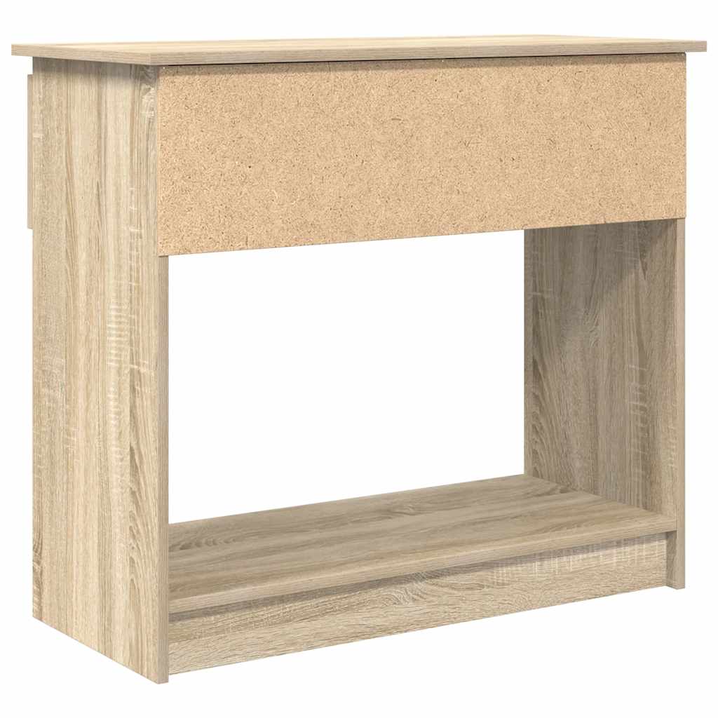 Sonoma Oak Console Table with Drawers - 85.5x38.5x74.5 cm