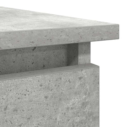 Concrete Grey Console Table with Drawers, 85.5x38.5x74.5 cm