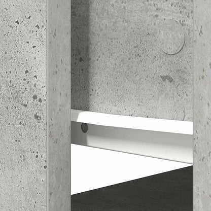 Concrete Grey Console Table with Drawers, 85.5x38.5x74.5 cm