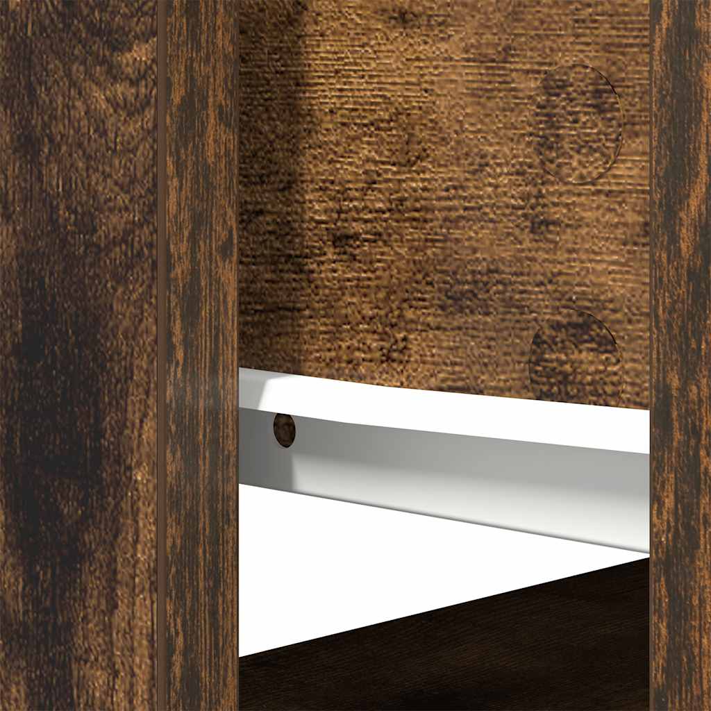 Smoked Oak Console Table with Drawers - 85.5x38.5x74.5 cm