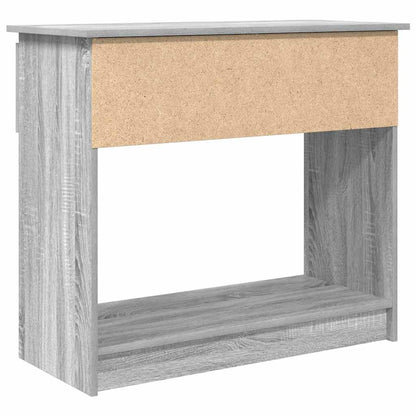 Grey Sonoma Console Table with Drawers, 85.5x38.5x74.5 cm Oak Wood