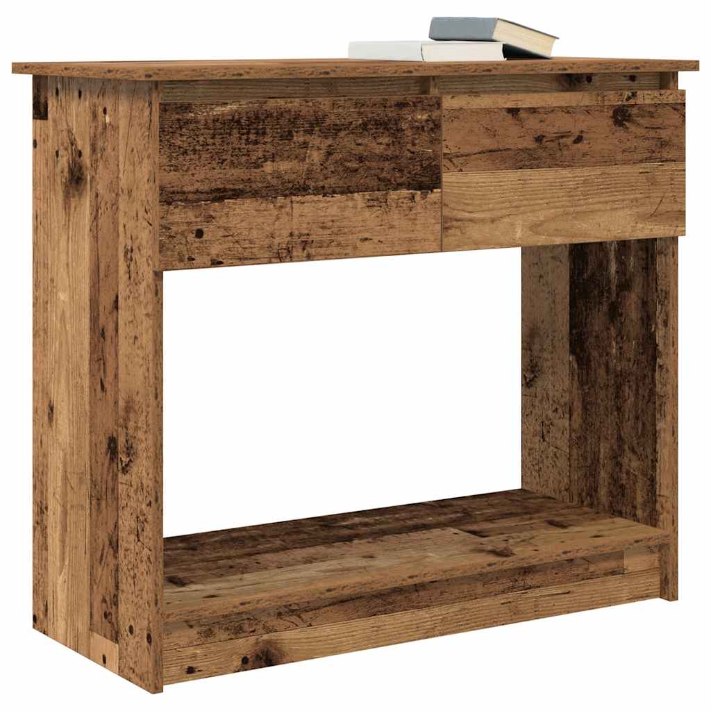 Vintage Wood Console Table with Drawers - 85.5x38.5x74.5 cm