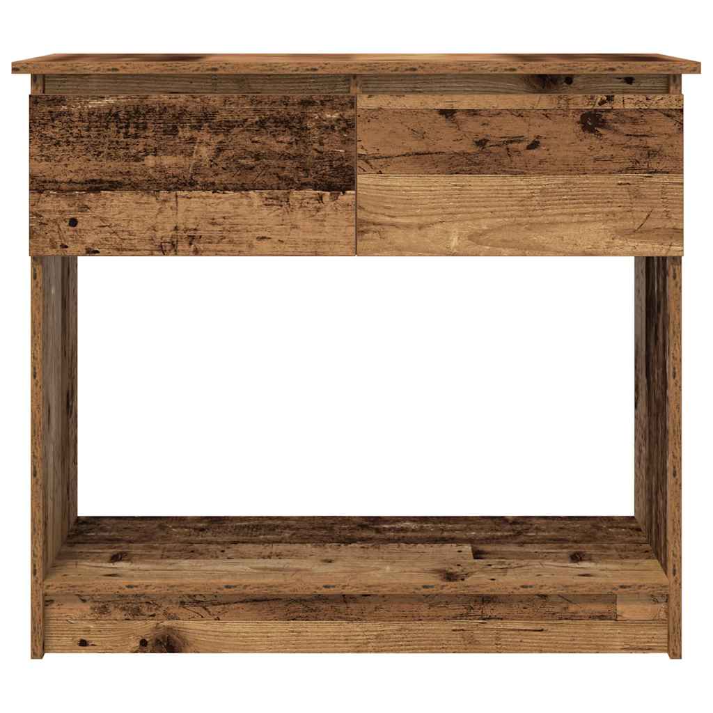 Vintage Wood Console Table with Drawers - 85.5x38.5x74.5 cm