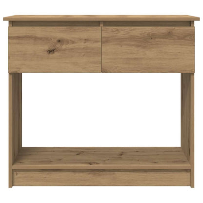 Artisan Oak Console Table with Drawers - 85.5x38.5x74.5 cm