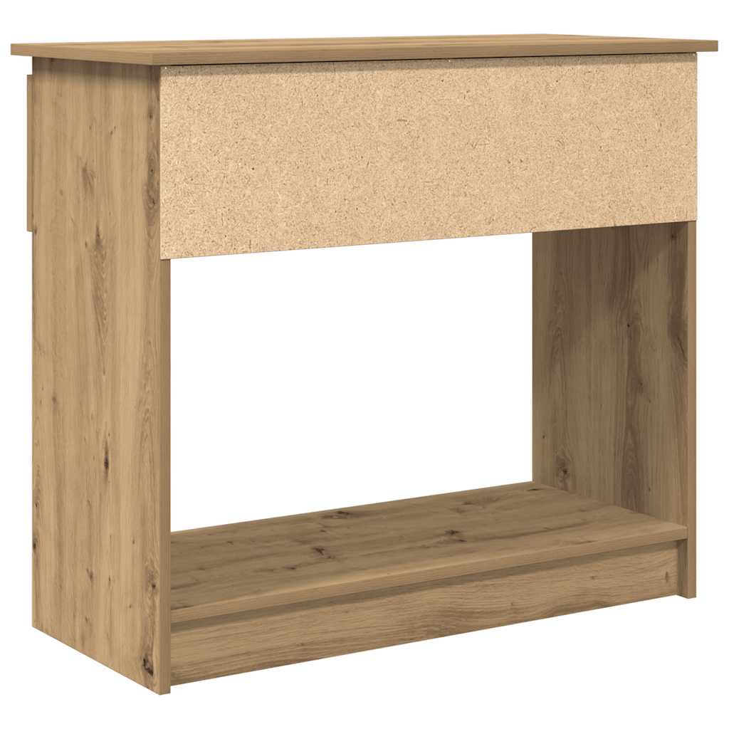 Artisan Oak Console Table with Drawers - 85.5x38.5x74.5 cm