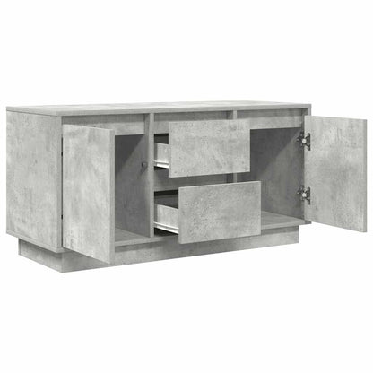 TV Cabinet with LED Lights Concrete Grey 100x41x50 cm