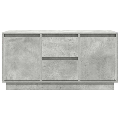 TV Cabinet with LED Lights Concrete Grey 100x41x50 cm