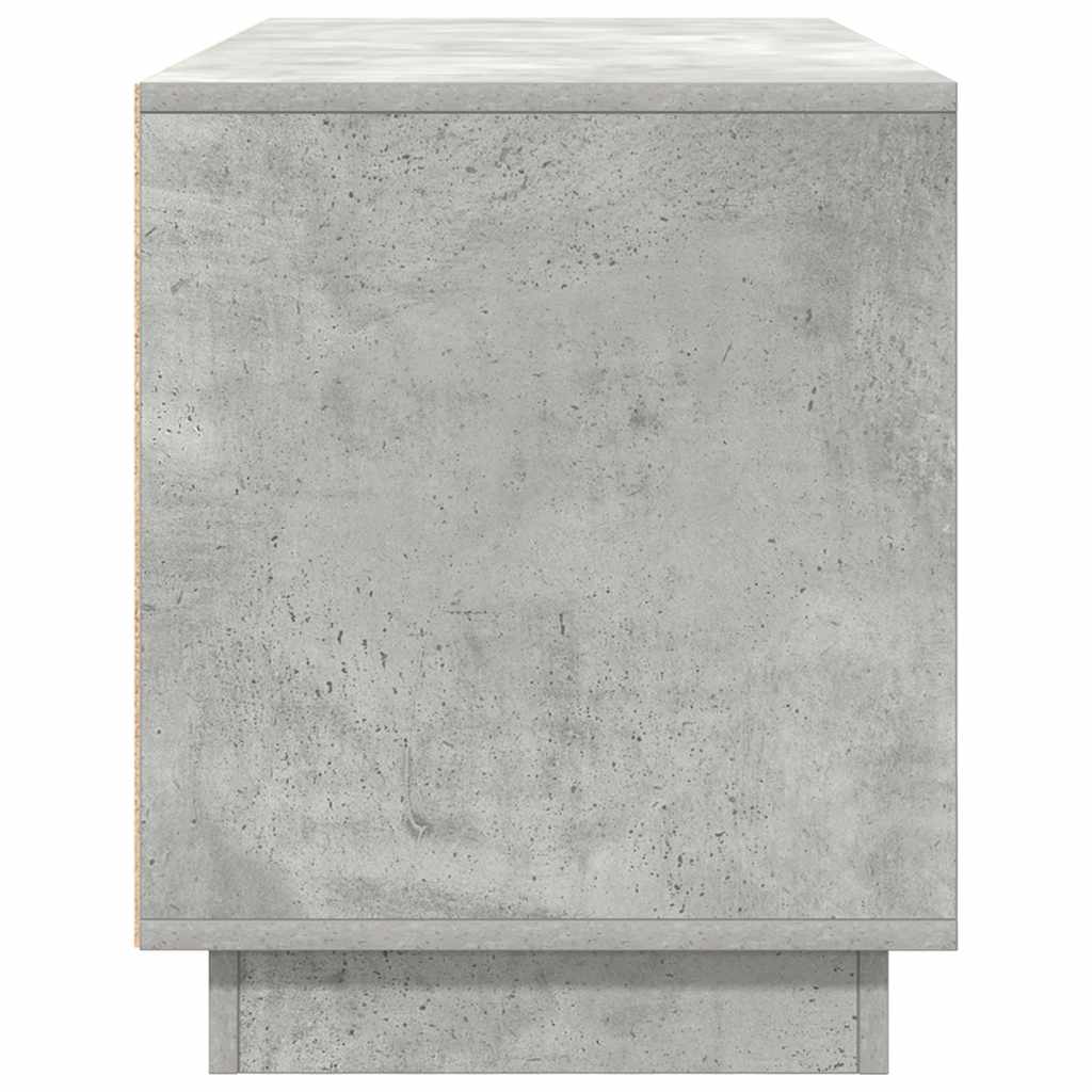 TV Cabinet with LED Lights Concrete Grey 100x41x50 cm