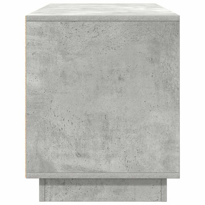 TV Cabinet with LED Lights Concrete Grey 100x41x50 cm