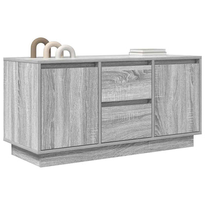 TV Cabinet with LED Lights Grey Sonoma 100x41x50 cm
