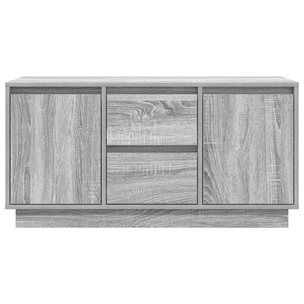 TV Cabinet with LED Lights Grey Sonoma 100x41x50 cm