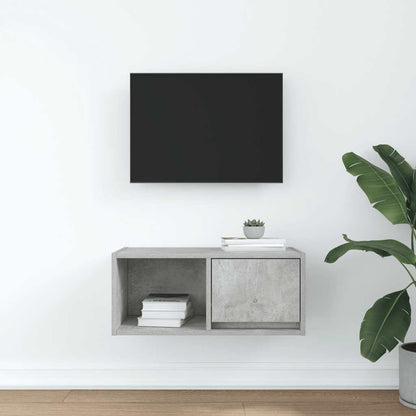 TV Cabinet Concrete Grey 60x31x25.5 cm Engineered Wood