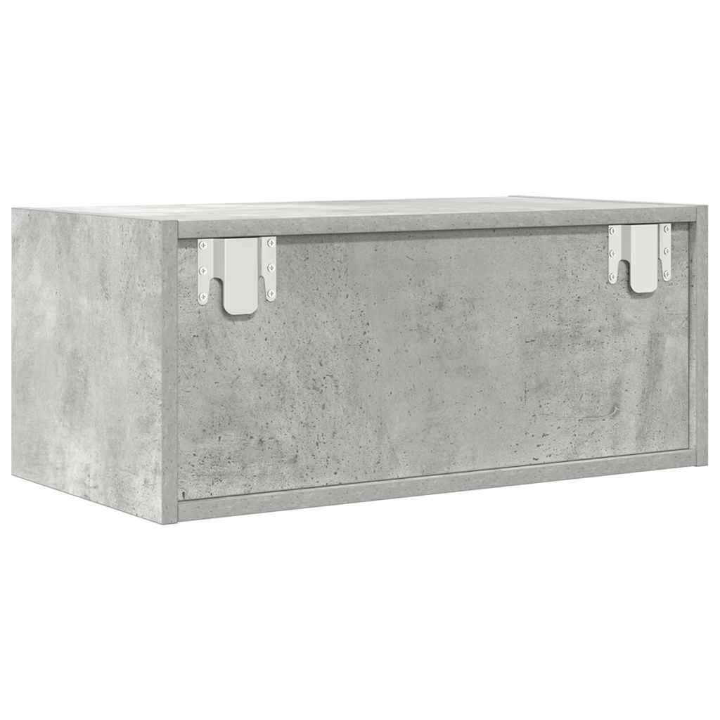 TV Cabinet Concrete Grey 60x31x25.5 cm Engineered Wood