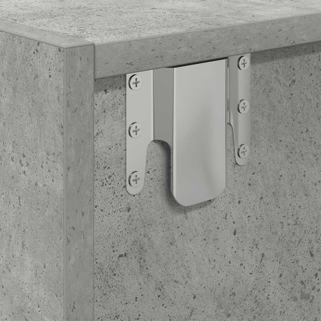 TV Cabinet Concrete Grey 60x31x25.5 cm Engineered Wood