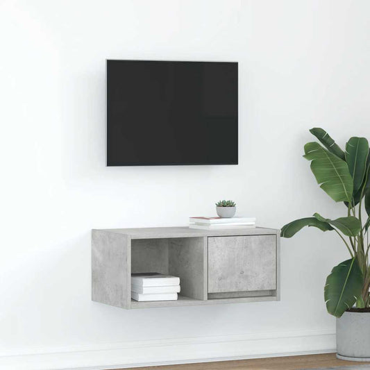 TV Cabinet Concrete Grey 60x31x25.5 cm Engineered Wood