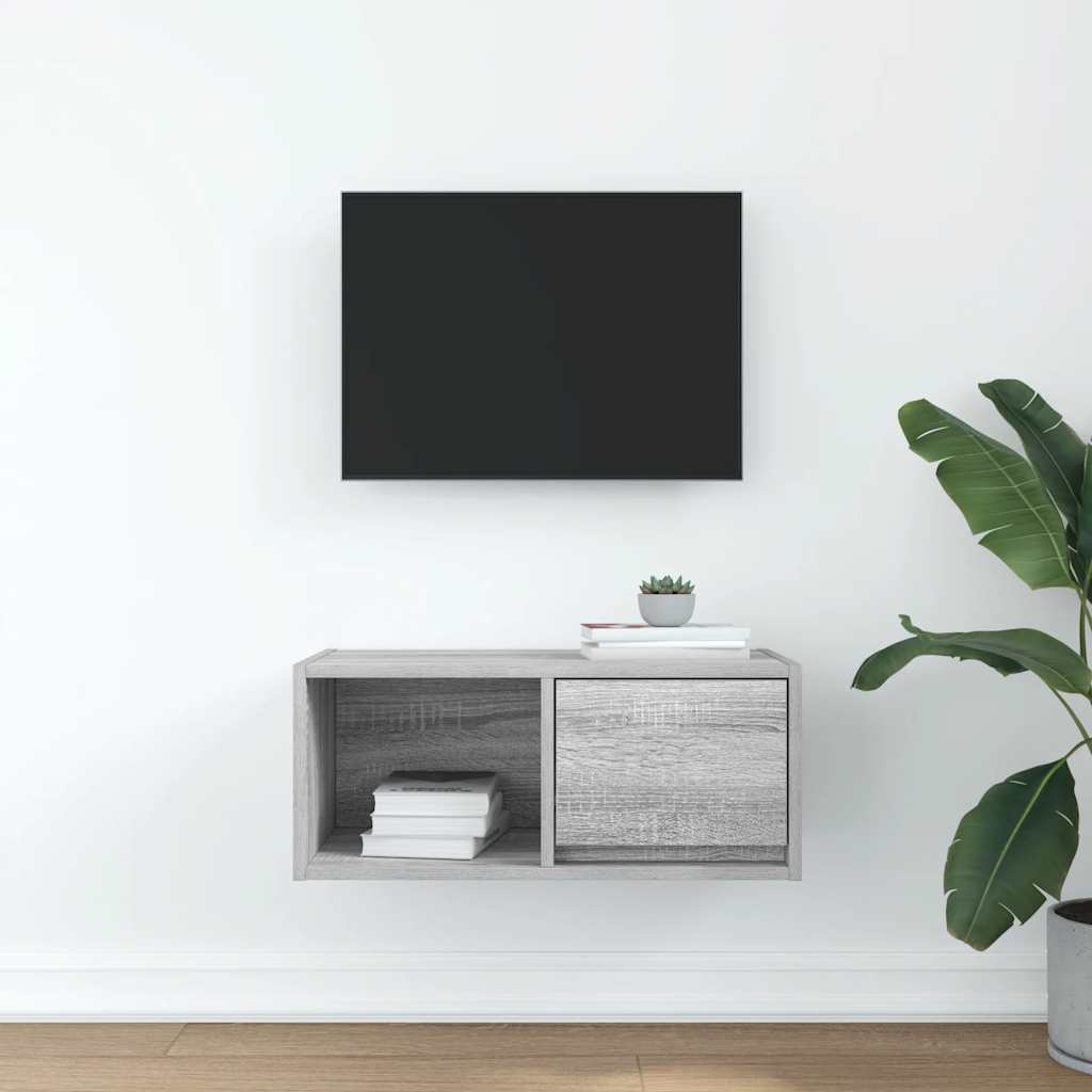 TV Cabinet Grey Sonoma 60x31x25.5 cm Engineered Wood
