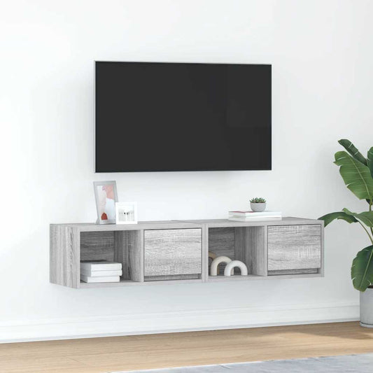 TV Cabinets 2 pcs Grey Sonoma 60x31x25.5 cm Engineered Wood