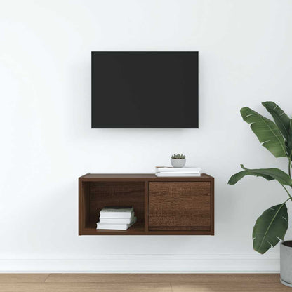 TV Cabinet Brown Oak 60x31x25.5 cm Engineered Wood