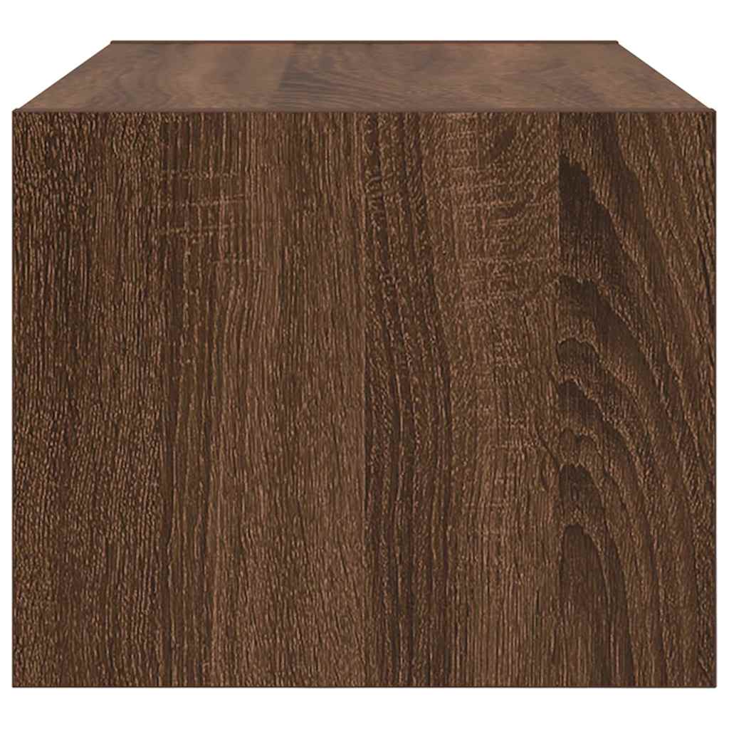 TV Cabinet Brown Oak 60x31x25.5 cm Engineered Wood