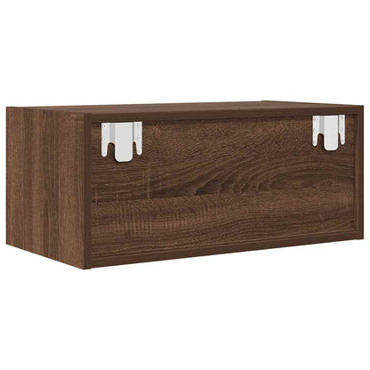 TV Cabinet Brown Oak 60x31x25.5 cm Engineered Wood