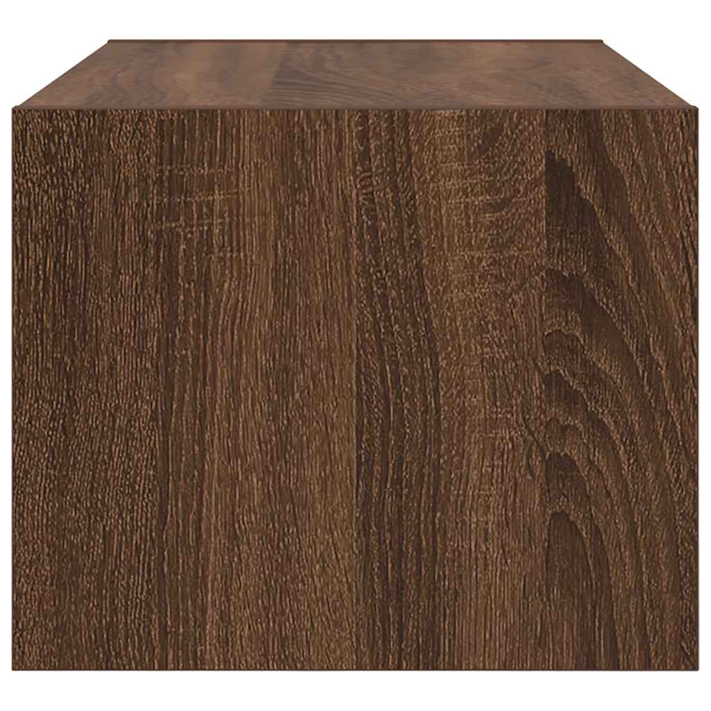 TV Cabinets 2 pcs Brown Oak 60x31x25.5 cm Engineered Wood