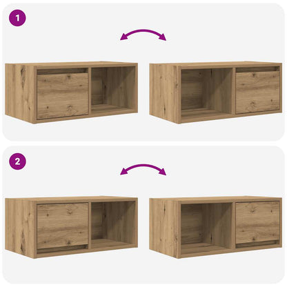 TV Cabinet Artisan Oak 60x31x25.5 cm Engineered Wood