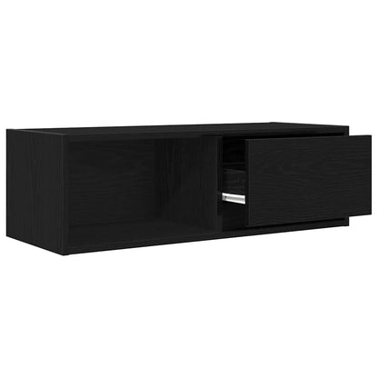 TV Cabinets 2 pcs Black Oak 80x31x25.5 cm Engineered Wood