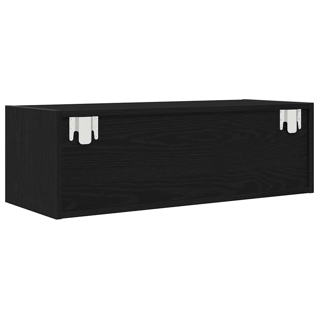 TV Cabinets 2 pcs Black Oak 80x31x25.5 cm Engineered Wood