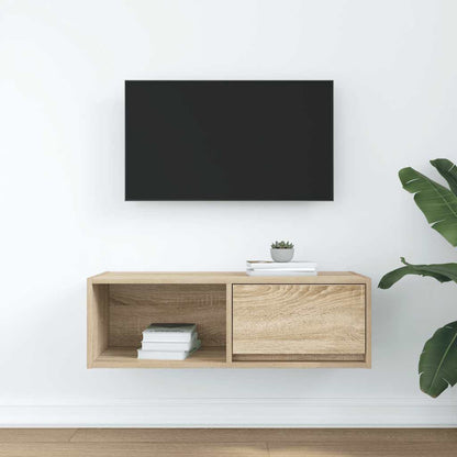 TV Cabinet Sonoma Oak 80x31x25.5 cm Engineered Wood