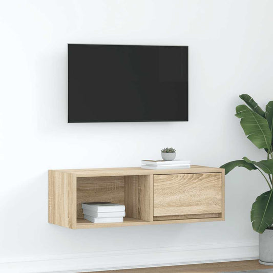 TV Cabinet Sonoma Oak 80x31x25.5 cm Engineered Wood