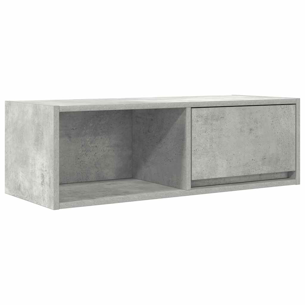 TV Cabinet Concrete Grey 80x31x25.5 cm Engineered Wood
