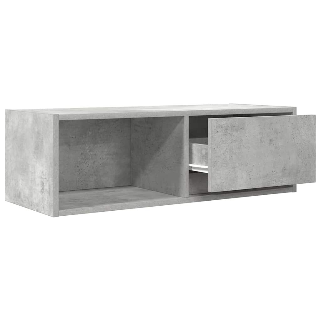 TV Cabinet Concrete Grey 80x31x25.5 cm Engineered Wood