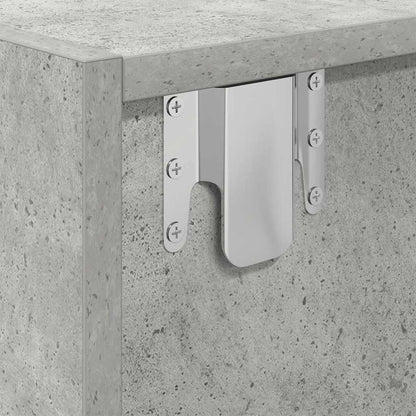 TV Cabinet Concrete Grey 80x31x25.5 cm Engineered Wood