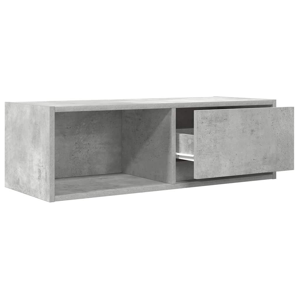 TV Cabinets 2 pcs Concrete Grey 80x31x25.5 cm Engineered Wood