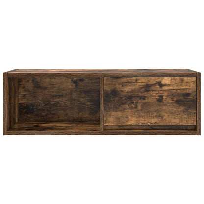 TV Cabinet Smoked Oak 80x31x25.5 cm Engineered Wood