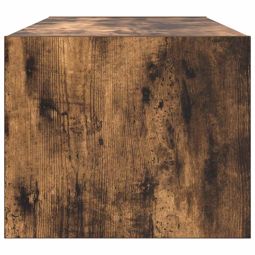 TV Cabinet Smoked Oak 80x31x25.5 cm Engineered Wood