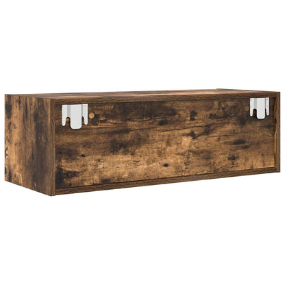 TV Cabinet Smoked Oak 80x31x25.5 cm Engineered Wood