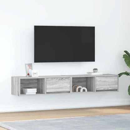 TV Cabinets 2 pcs Grey Sonoma 80x31x25.5 cm Engineered Wood