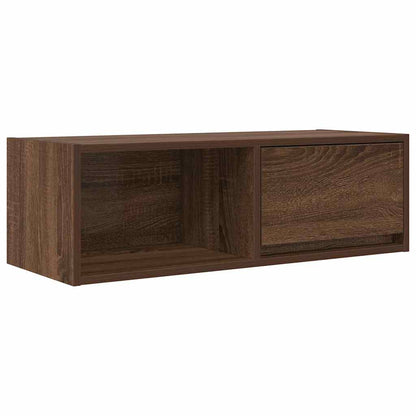 TV Cabinet Brown Oak 80x31x25.5 cm Engineered Wood