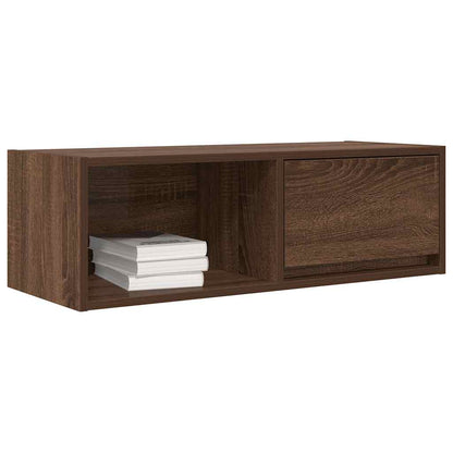 TV Cabinet Brown Oak 80x31x25.5 cm Engineered Wood