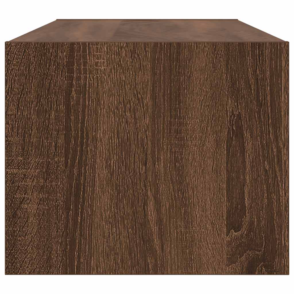 TV Cabinet Brown Oak 80x31x25.5 cm Engineered Wood