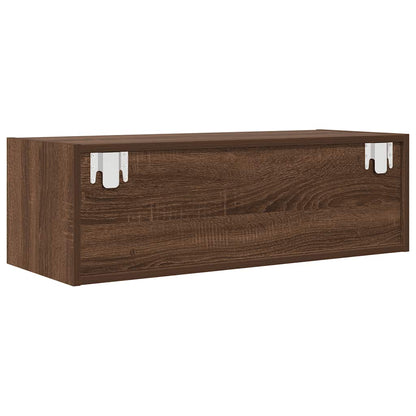 TV Cabinet Brown Oak 80x31x25.5 cm Engineered Wood